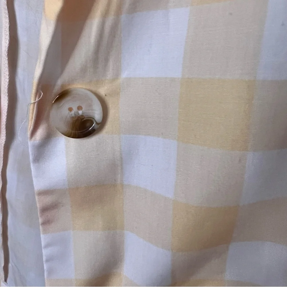 SHEIN Women's | Yellow & White Gigham Single-Breasted Blazer, sz m NWoT - Picture 3 of 16